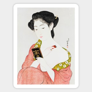 Japanese Woman Vintage Art Magnet